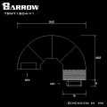Fitting Barrow 45×4 Male-female (White)