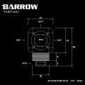 Fitting Barrow T5 male-female (Black)