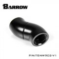 Fitting Barrow 45×2 female-female (Black)