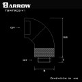 Fitting Barrow 45×2 Male-female (White)