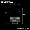 Fitting Barrow 90 Male-Female V2.5 (Black)