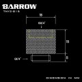Fitting Barrow Exten 15mm male-female (Silver)