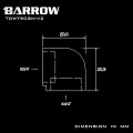 Fitting Barrow 90 female-female (Black)