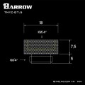 Fitting Barrow Exten 7,5mm male-female (Black)
