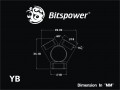FITTING Bitspower Y-Block (Carbon Black)