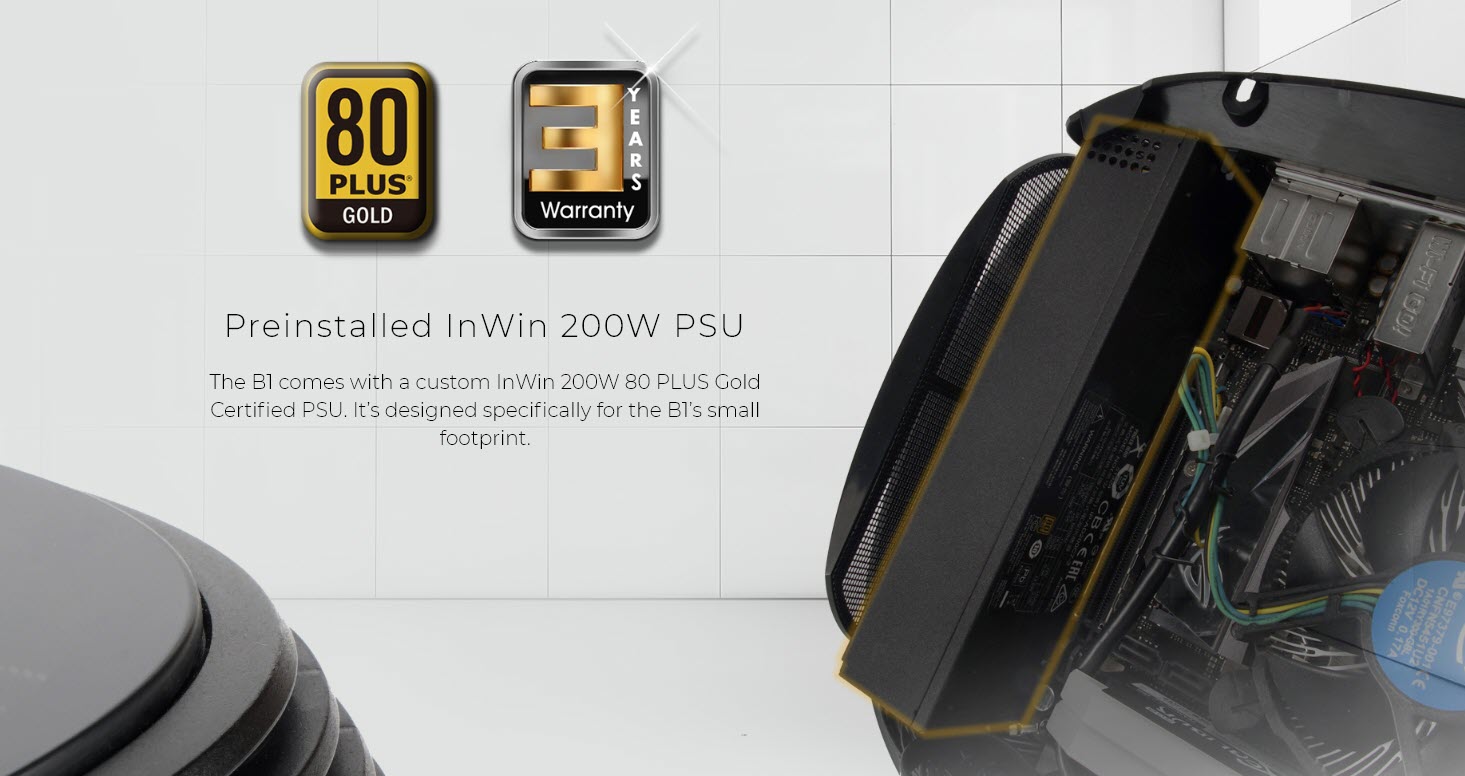 Vỏ case InWin B1 Mini-ITX Tower Case - PSU 200W Gold