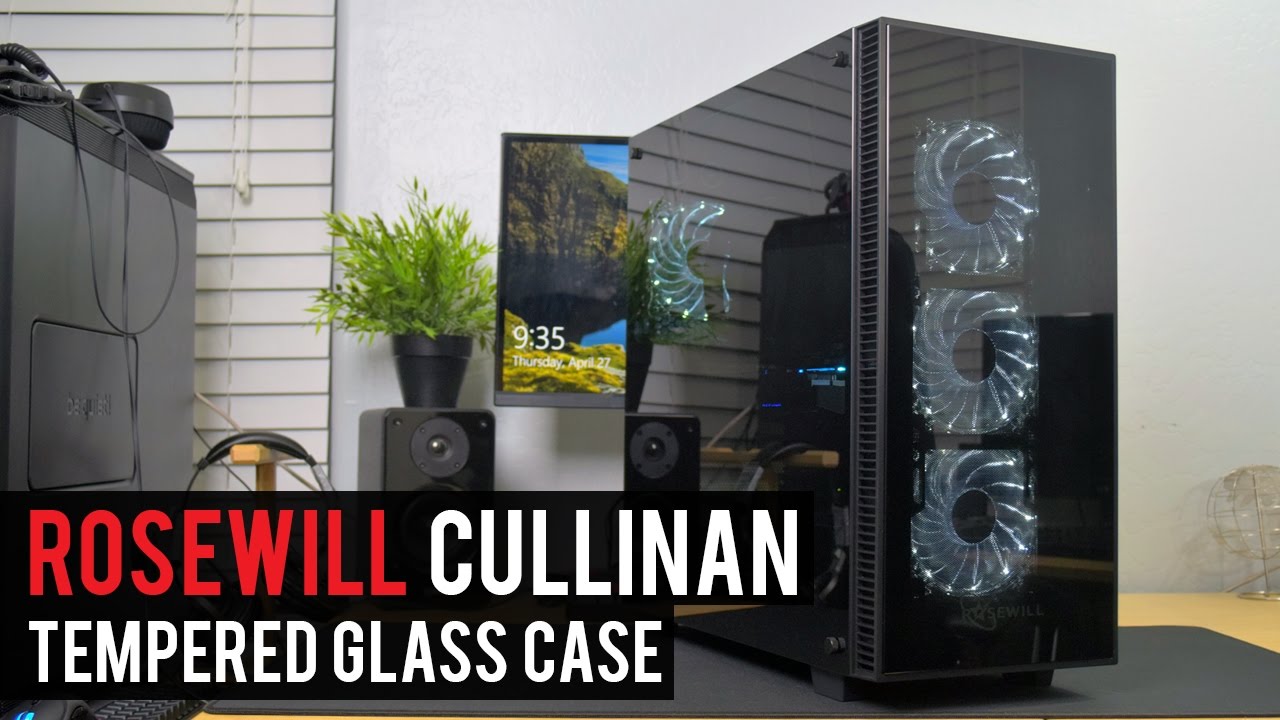 Hình ảnh sau khi lắp ráp xong của vỏ case pc Rosewill Cullinan MX