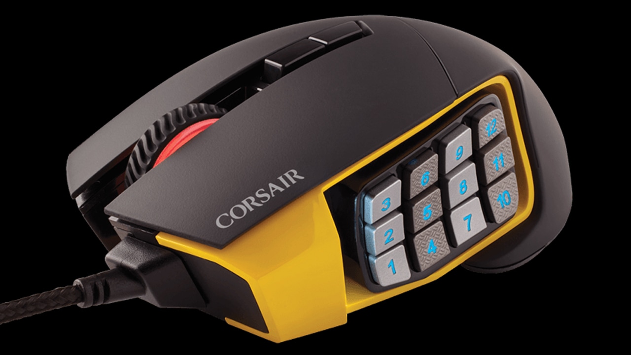 Cận cảnh chuột chơi game Scimitar Pro RGB - Gland Computer