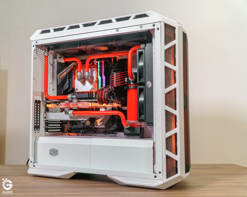 [Case modding] Coolermaster H500p White build  - ORANGE