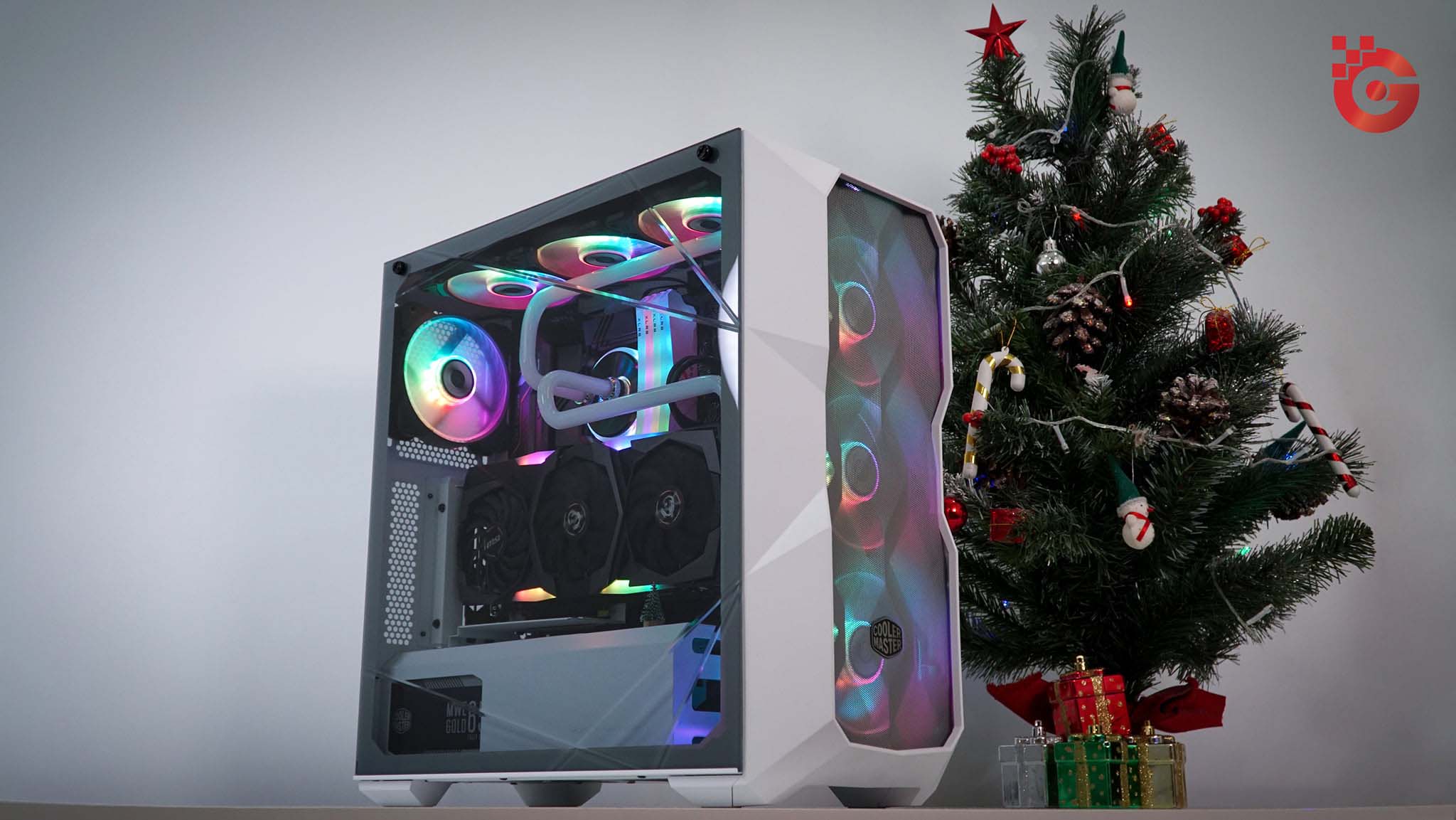 [Case modding] Coolermaster MasterBox TD500 Crystal build - WHITE