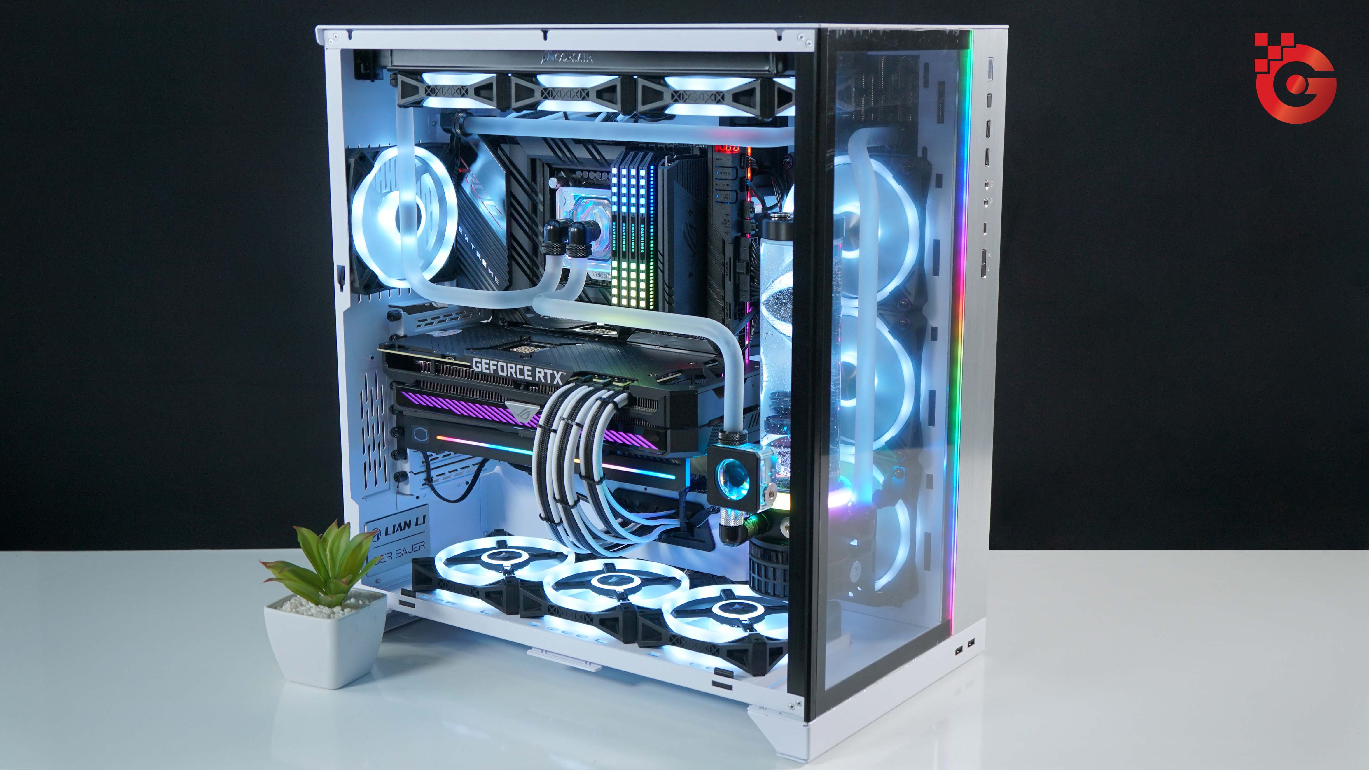 [Case modding] Lianli Dynamic PC-O11 XL White build - Clear clean