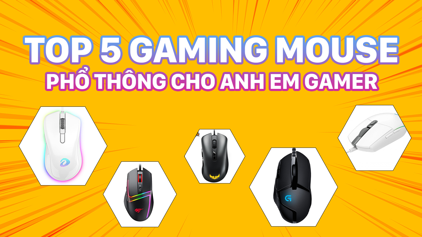 Gợi ý 5 chuột chơi game giá rẻ cho anh em gaming
