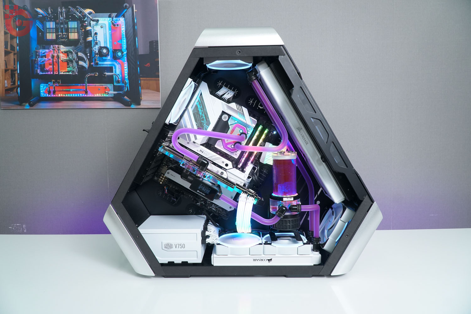 [Case modding] Jonsbo TR03-G Silver build - Purple