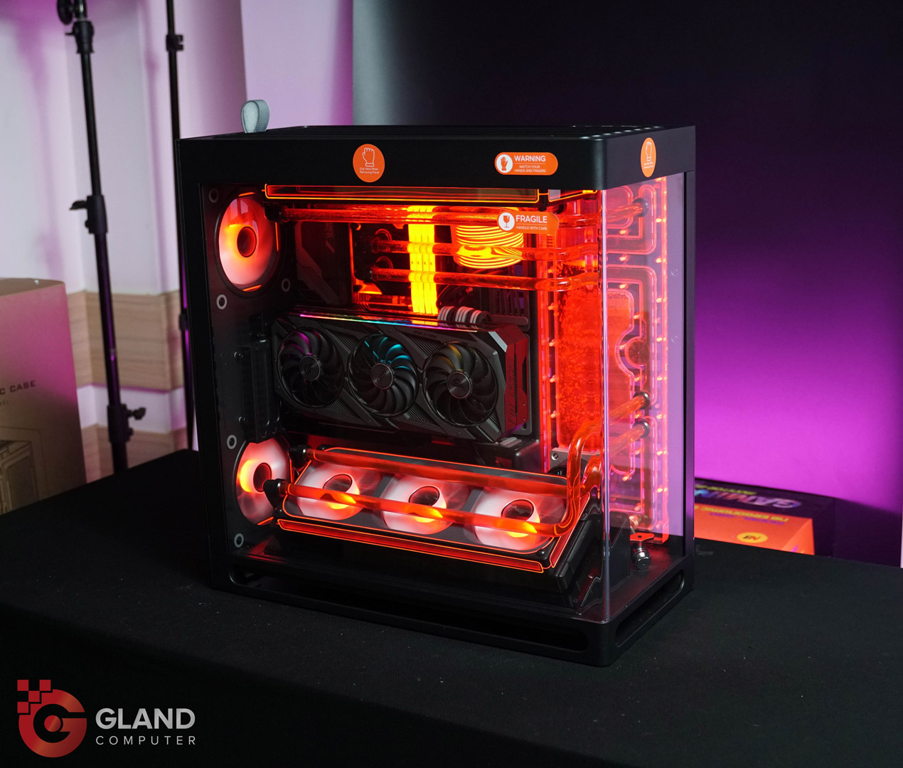 [Case modding] HAVN HS420 Black Build - FIRE DRAGON 