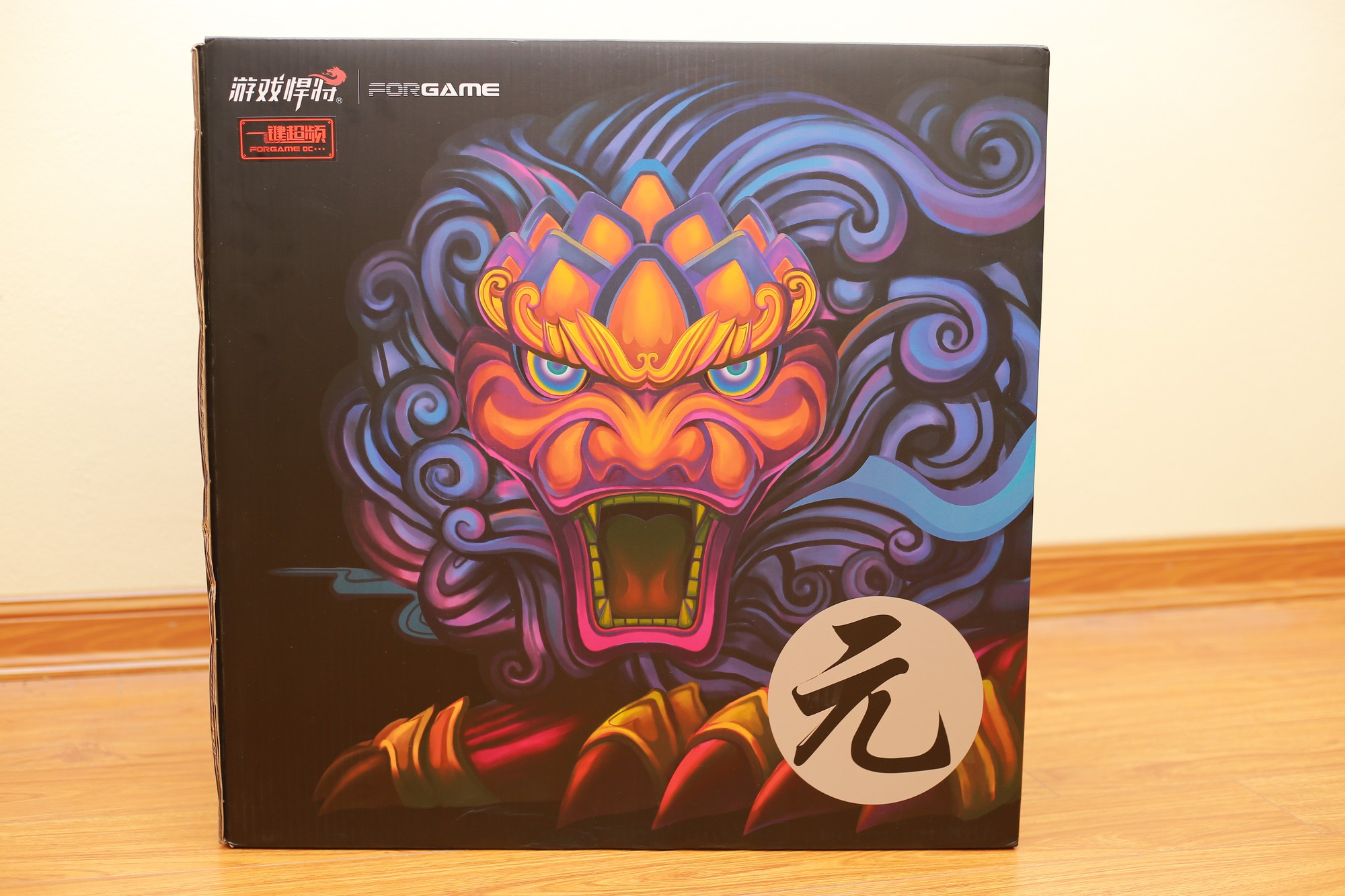 Thiết kế kỳ lân ấn tượng của vỏ case pc FORGAME DX Tempered Glass