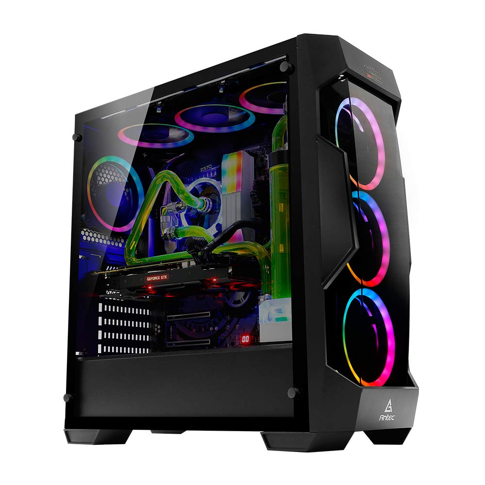 Đập hộp dòng vỏ case pc Antec Dark Fleet DF500 RGB Mid-Tower