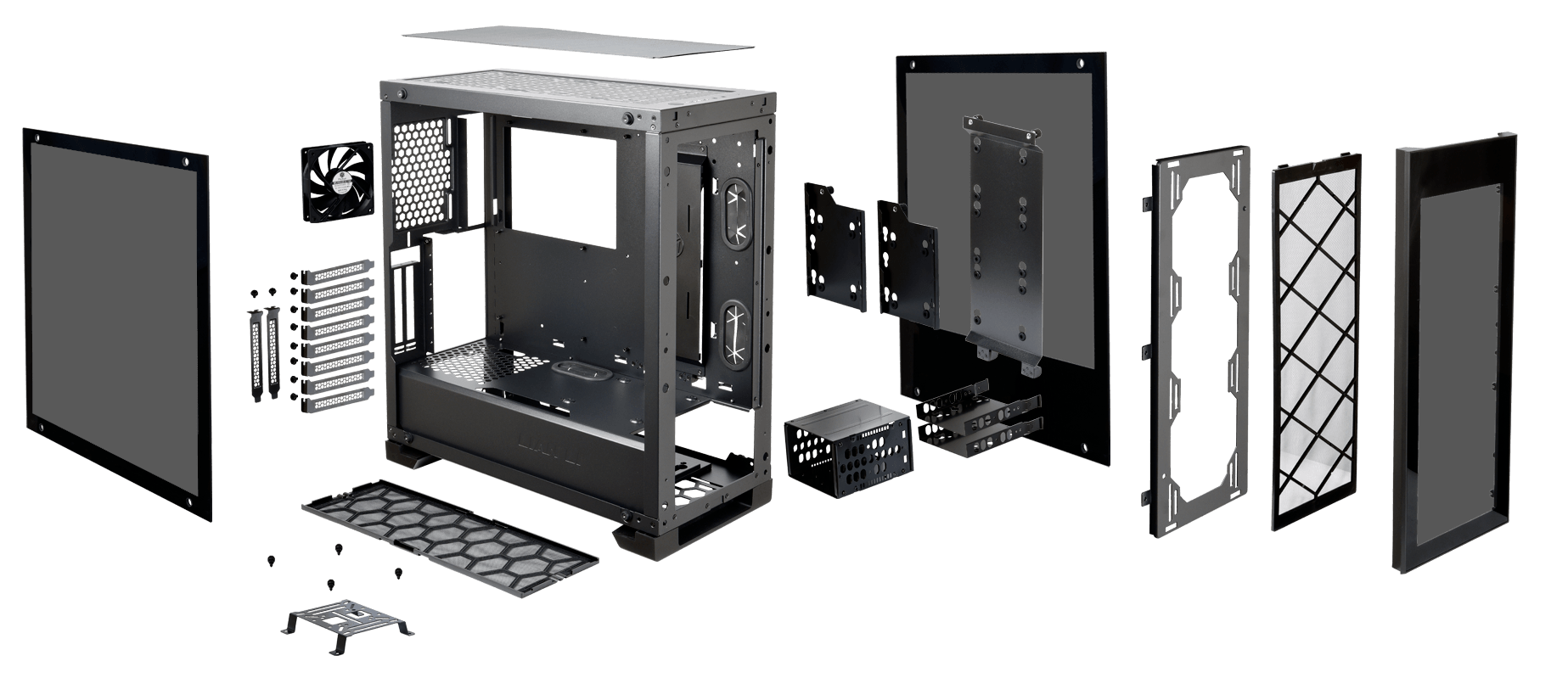 Bao bì và ngoại thất của vỏ case pc Lian Li Alpha 330