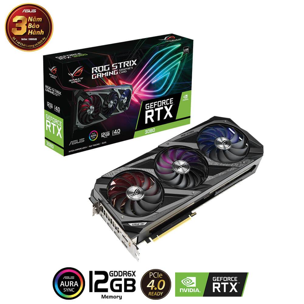 VGA ASUS ROG Strix GeForce RTX™ 3080 12GB
