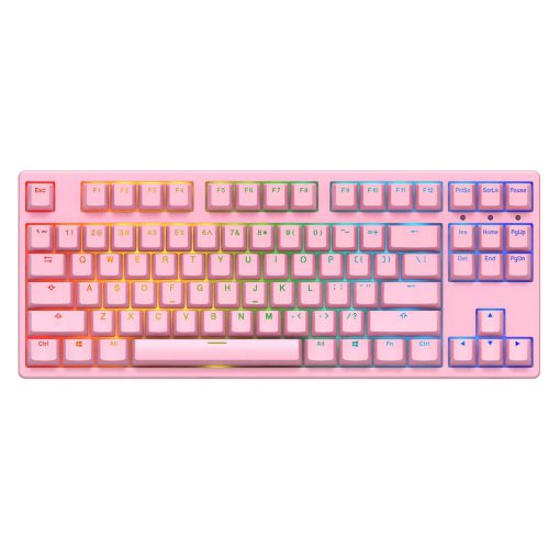 Bàn phím cơ AKKO 3087S Pink RGB – Black (Cherry brown switch)