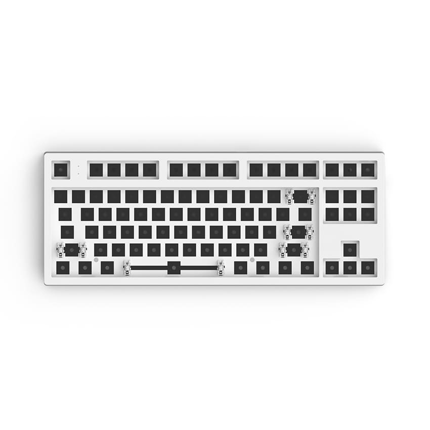 Bộ kit bàn phím cơ K210-MK870 3 Mode White (Type-C, Bluetooth, 2.4G) 