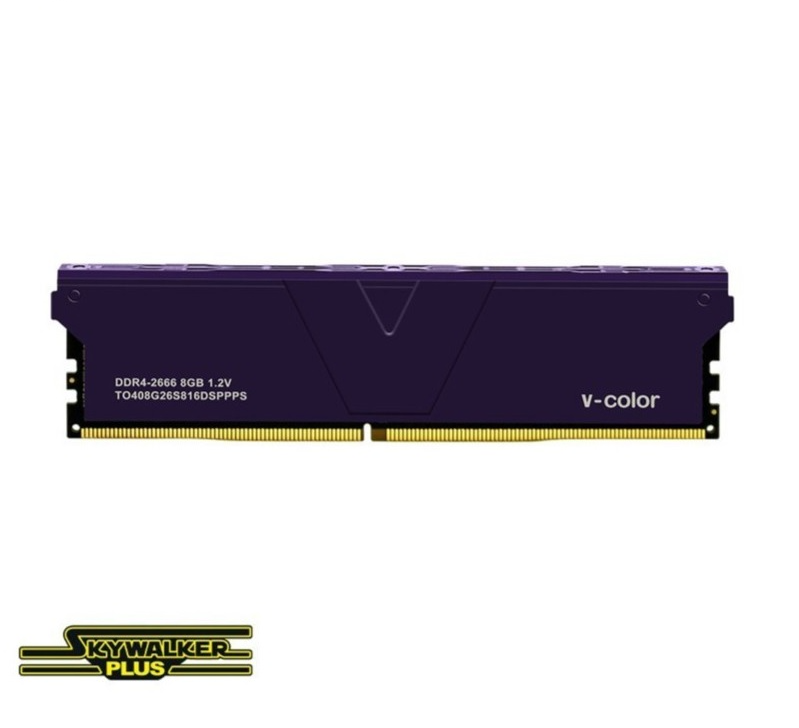 Ram V-Color DDR4 Skywalker Plus 16GB (1X16GB) 3200MHz – Purple Heatsink