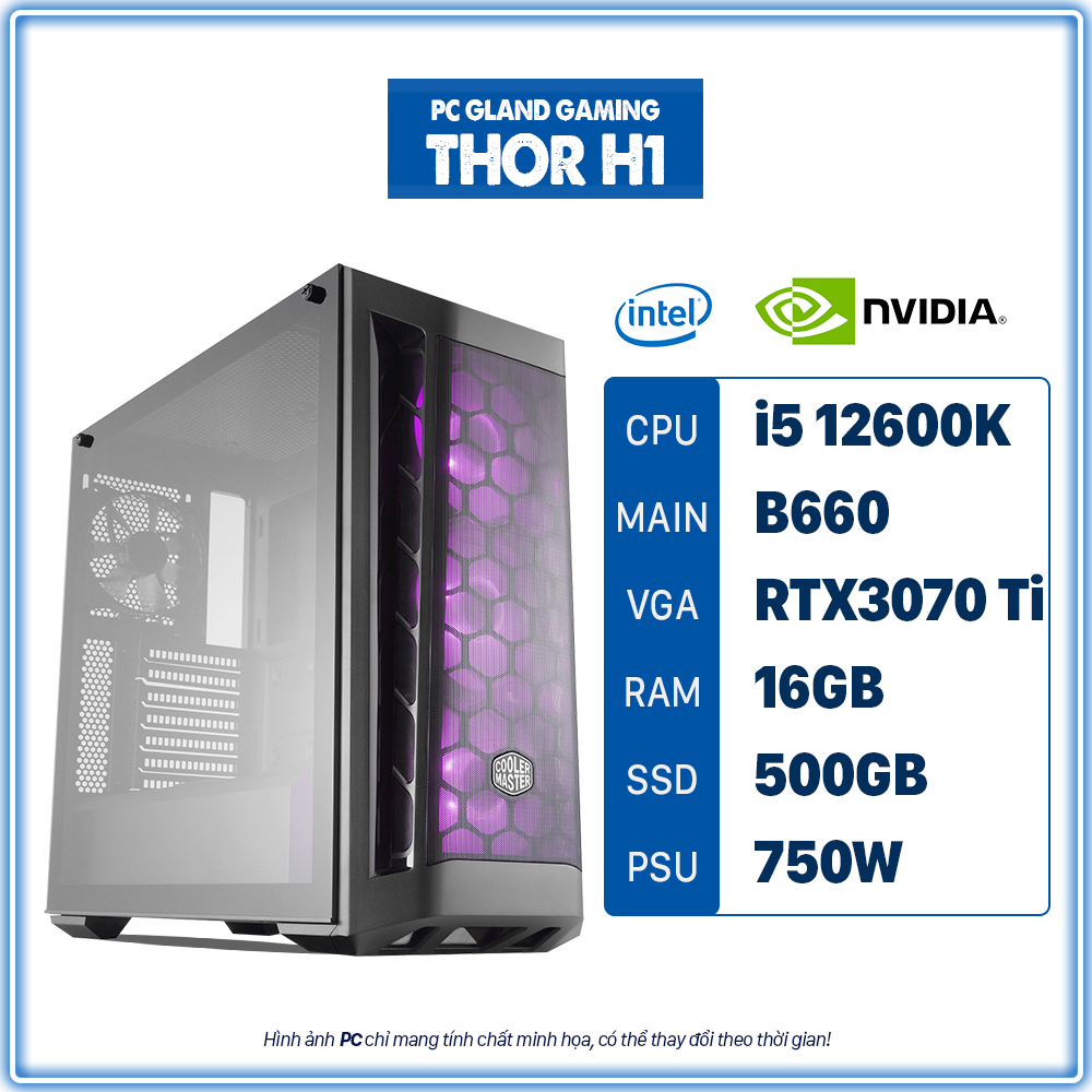 PC GLAND GAMING THOR H1 (Core i5/B660/RAM 16 GB/3070Ti/500 SSD)