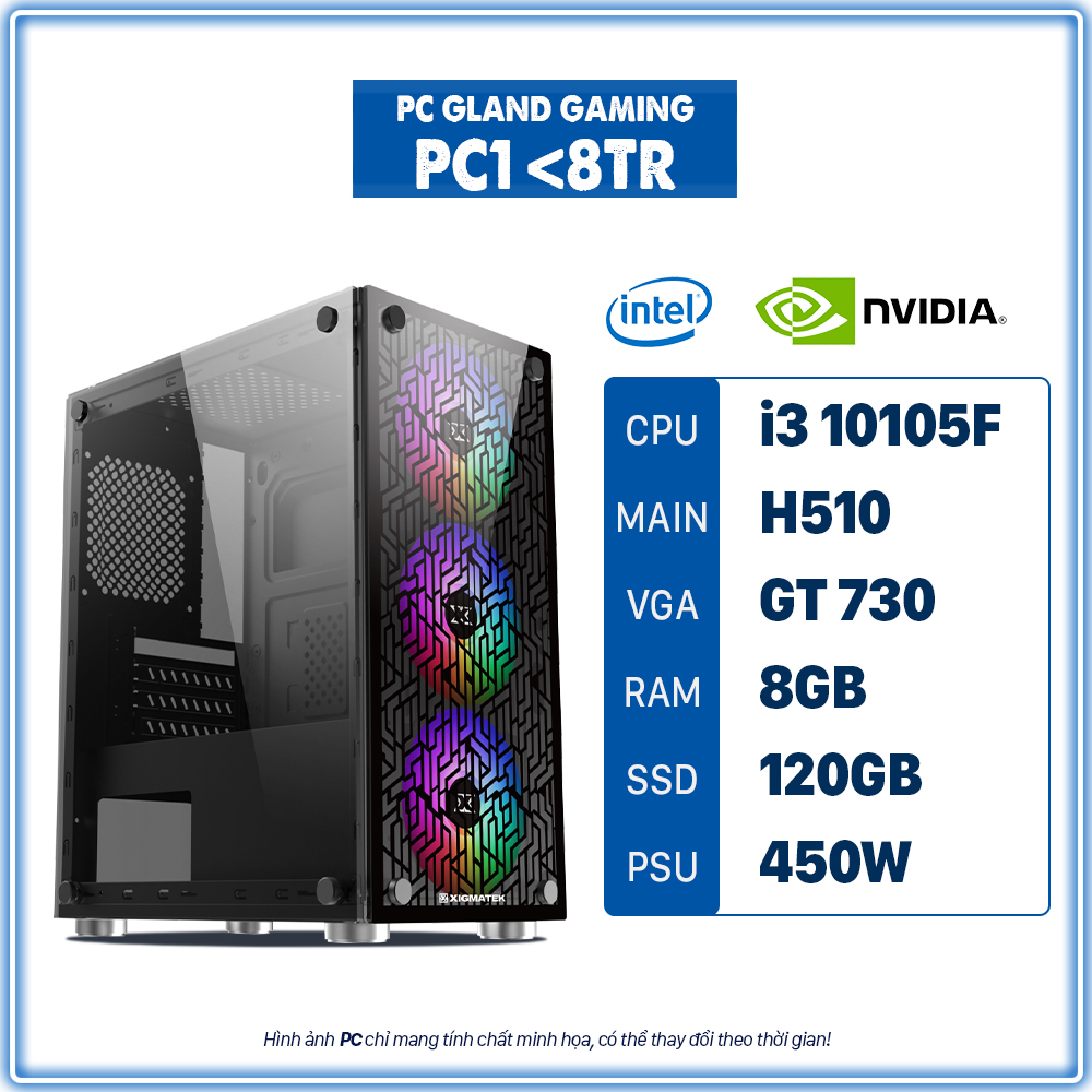 PC1 <8tr (Core i3/8GB RAM/GT 730/120GB SSD)