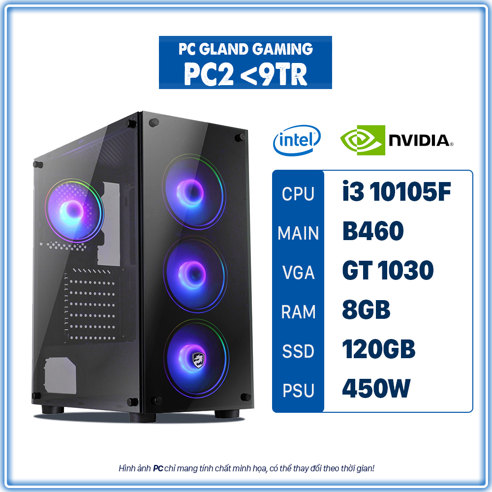 PC2 <9tr (Core i3/8GB RAM/GT 1030/120GB SSD)