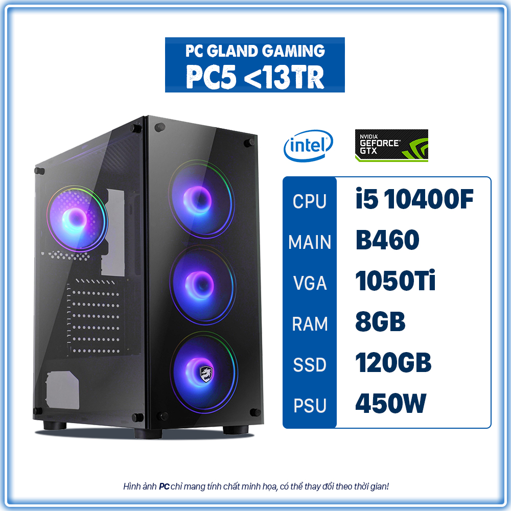 PC5 <13tr (Core i5/8GB RAM/GTX 1050Ti/120GB SSD)