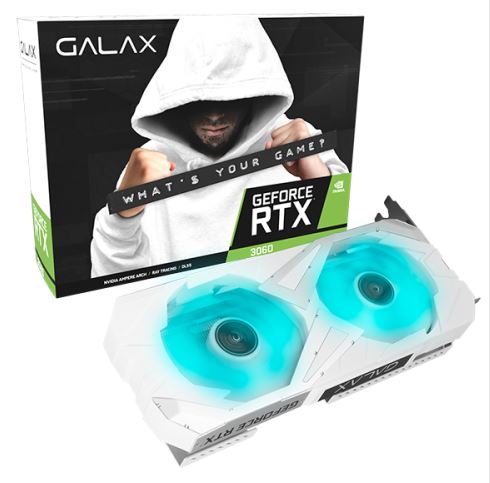 VGA GALAX GeForce RTX™ 3060 EX White (1-Click OC)