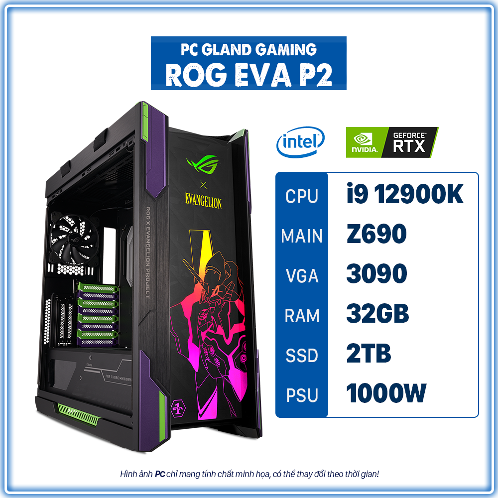 PC GLAND GAMING ROG EVA P2 (I9/Z690/RAM 64 GB/3090/2TB SSD)