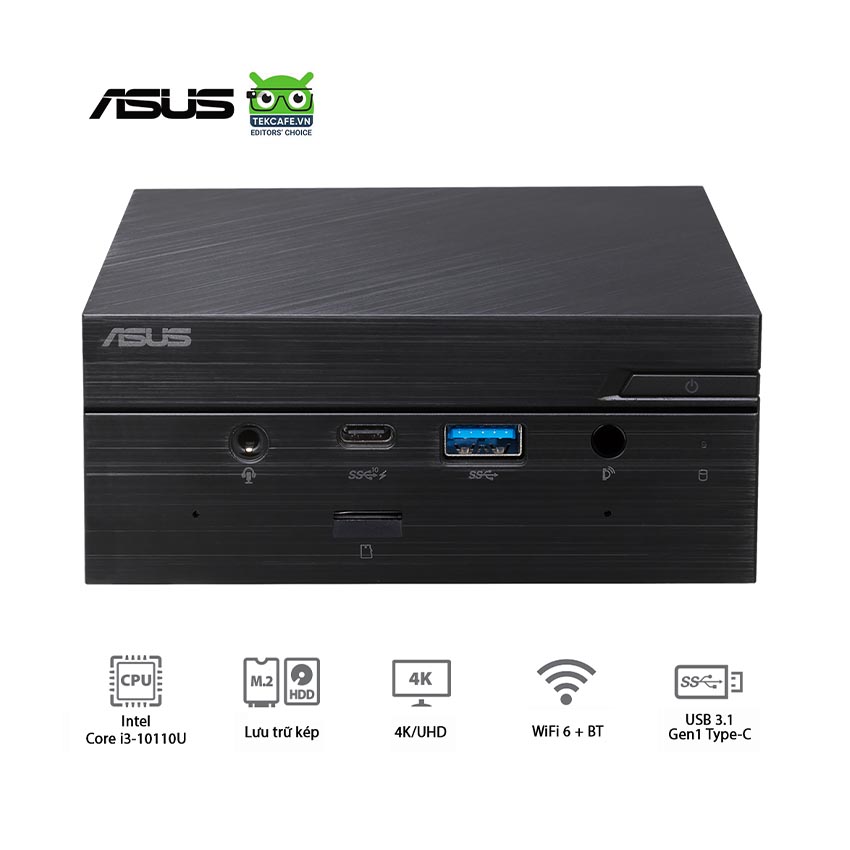 PC mini Asus PN62S (i5-10210U/4GB RAM/256GB SSD/WL+BT/K+M/No OS) (PN62S-B5301MV)