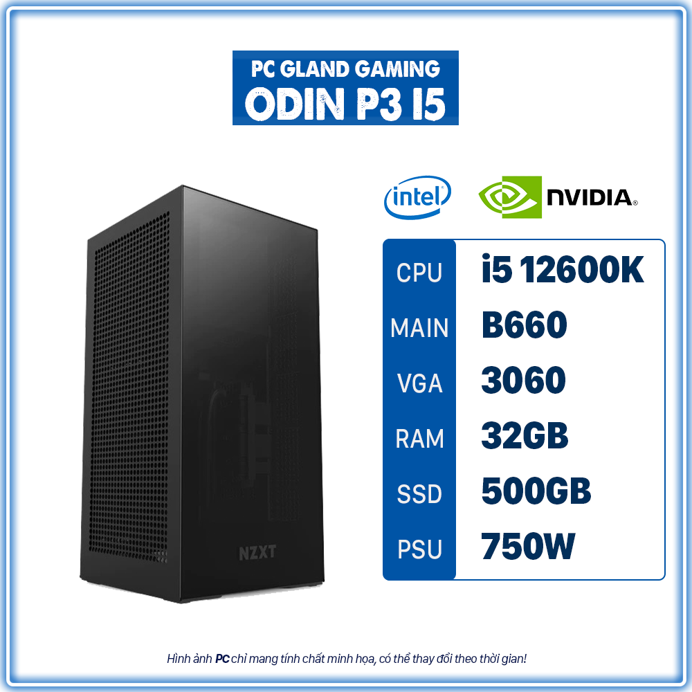 PC GL ODIN P3 I5-12600K - VGA RTX 3060