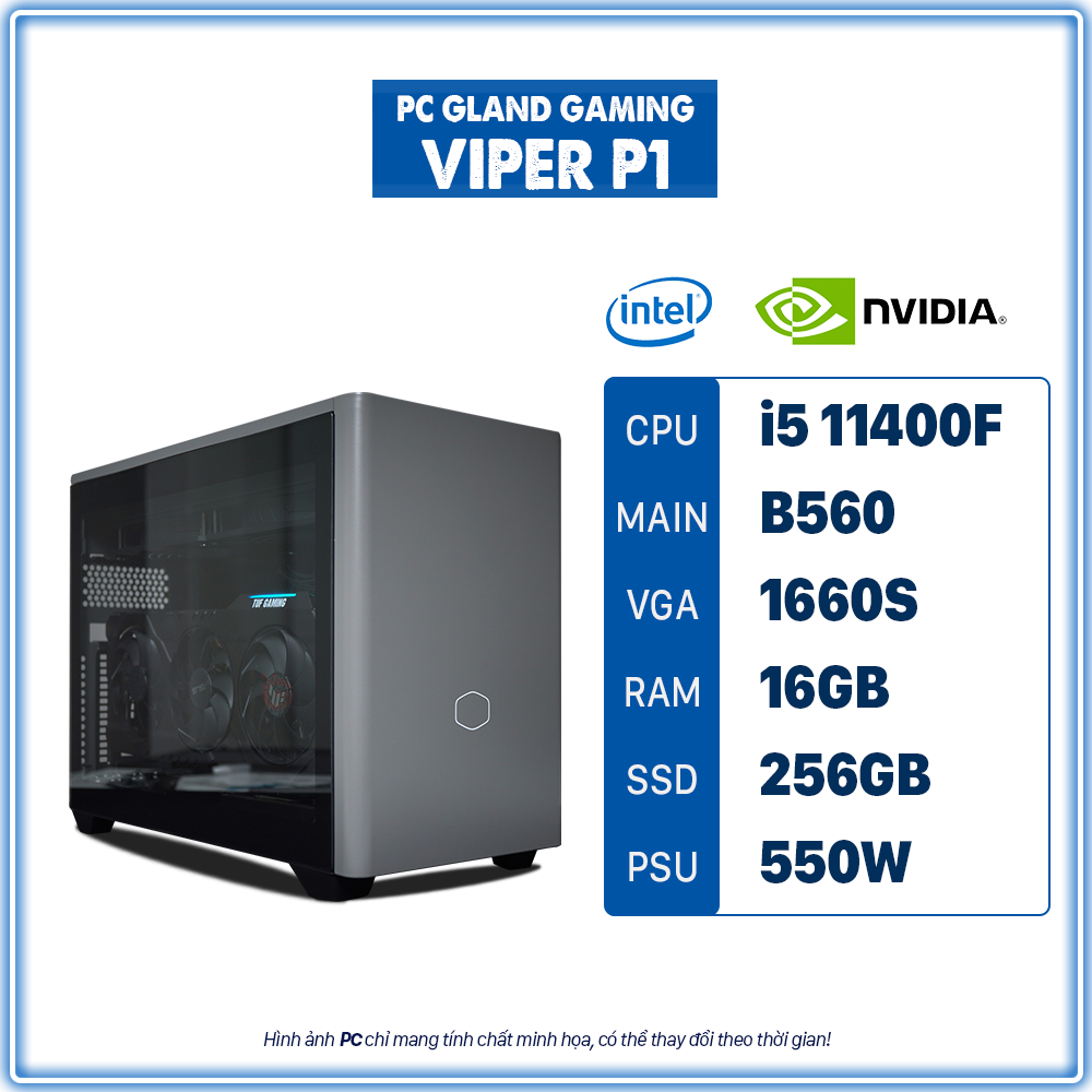PC GL VIPER P1 I5-11400F - VGA GTX 1660S