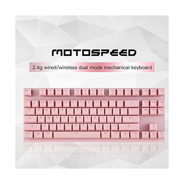 Bàn phím cơ MOTOSPEED CK82 Pink Version RGB