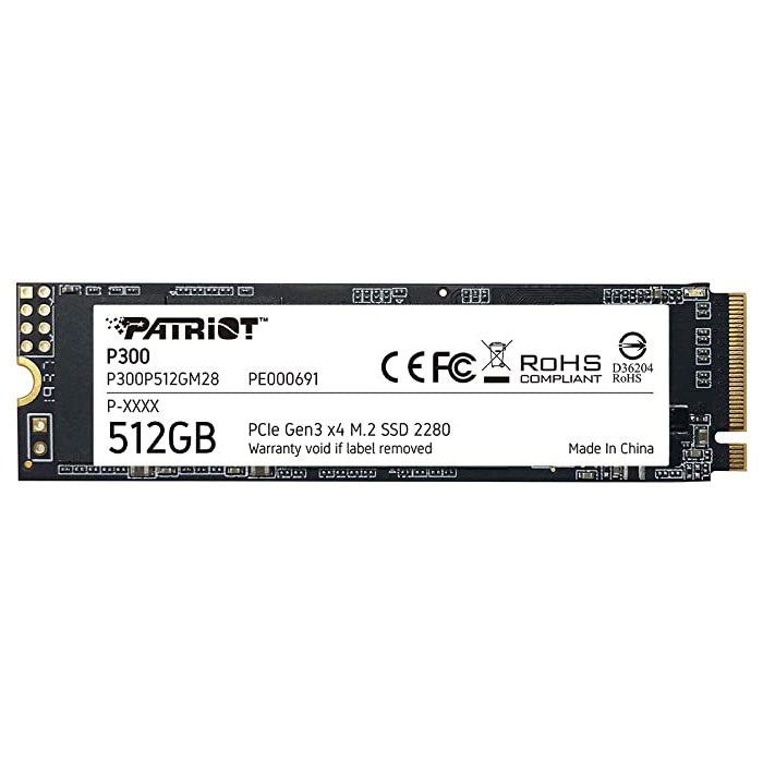 SSD PATRIOT SSD 512G P300 M.2 2280 NVMe - P300P512GM28 