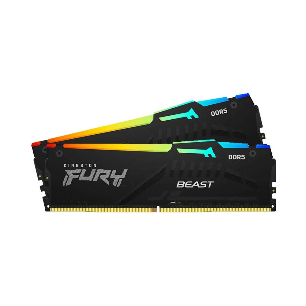 Ram Kingston Fury Beast RGB (KF556C40BBAK2-32) 32GB (2x16GB) - DDR5 5600MHz