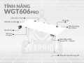 Bàn chơi game nâng hạ WARRIOR – Paladin Series – WGT606 Pro White