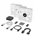 Fan case Corsair iCUE LINK QX120 RGB 120mm PWM PC Fans Starter Kit - White