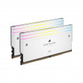 Ram CORSAIR DOMINATOR® TITANIUM RGB 32GB (2x16GB) DDR5 DRAM 6000MT/s CL30 Intel XMP Memory Kit — White