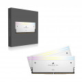 Ram CORSAIR DOMINATOR® TITANIUM RGB 48GB (2x24GB) DDR5 DRAM 6000MT/s CL30 Intel XMP Memory Kit — White