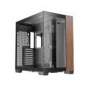 Vỏ case ANTEC C8 Wood Black (e-ATX/Màu đen mặt gỗ)