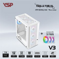 Vỏ Case VSP GAMING V3 - TRẮNG (ATX/Mid Tower)
