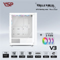 Vỏ Case VSP GAMING V3 - TRẮNG (ATX/Mid Tower)
