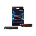 SSD Samsung 990 PRO with Heatsink 4TB PCIe NVMe 4.0x4 (Đọc 7450MB/s - Ghi 6900MB/s - (MZ-V9P4T0CW))