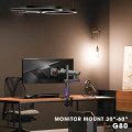 Giá treo màn hình North Bayou G80 Gaming - Đen xám, Led RGB | 32 - 60 inch