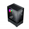 VỎ CASE XIGMATEK VIEW II 3F Black (mATX/ 3 fan)