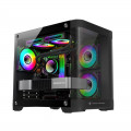 Vỏ case KENOO ESPORT MK400 - Đen (mATX / Mid Tower)