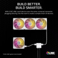 Fan case Corsair iCUE LINK RX120 MAX RGB 120mm PWM Thick Fans Starter Kit - White