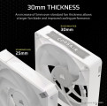 Fan case Corsair iCUE LINK RX120 MAX RGB 120mm PWM Thick Fans Starter Kit - White